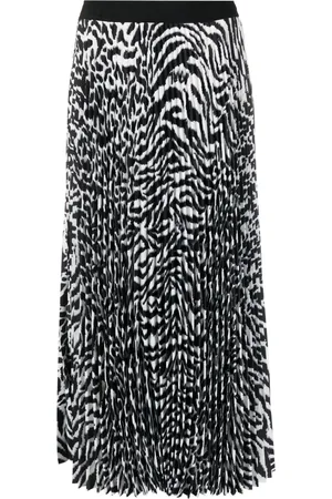 Karl Lagerfeld Falda plisada con animal print