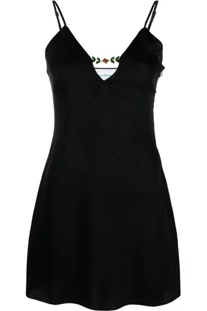 Casablanca Vestido corto con monograma en jacquard
