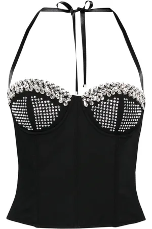 Pinko Top estilo bustier con detalles de x Patrick McDowell