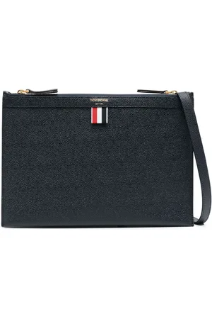 Thom Browne Bolsa crossbody con logo estampado