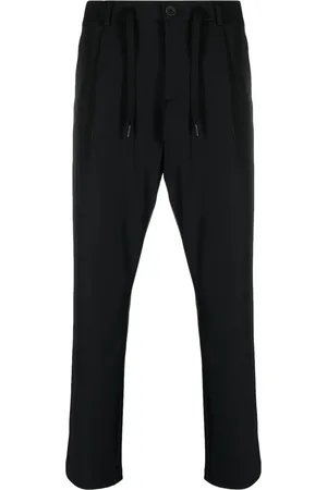 HERNO Pantalones slim con cordones en la pretina