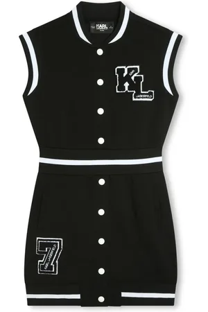 Karl Lagerfeld Vestido corto sin mangas con logo estampado
