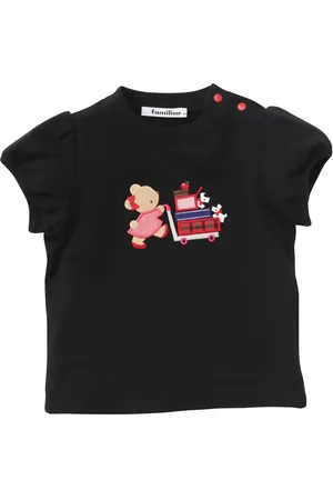 Familiar Playera con motivo bordado