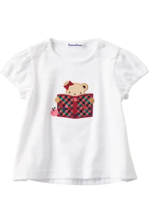 Familiar Playera con oso estampado
