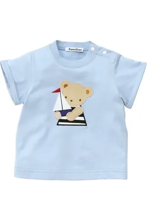Familiar Playera con oso estampado