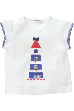 Familiar Playera con motivo bordado
