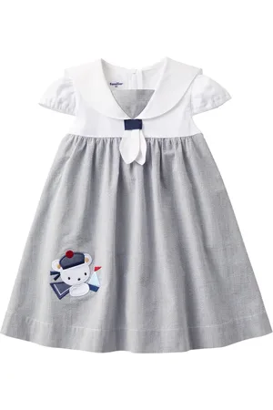 Familiar Vestido con motivo de rayas diplomáticas