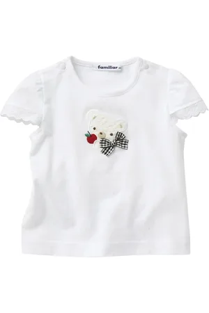 Familiar Playera con oso bordado