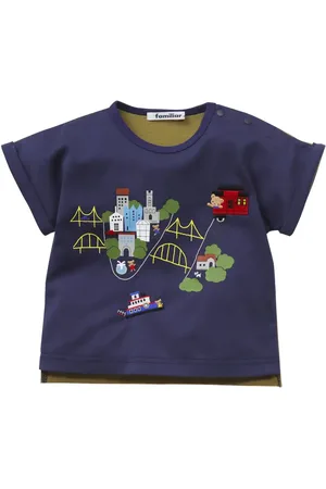 Familiar Playera con diseño bordado