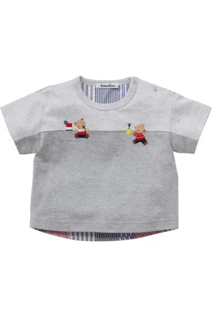 Familiar Playera con oso bordado