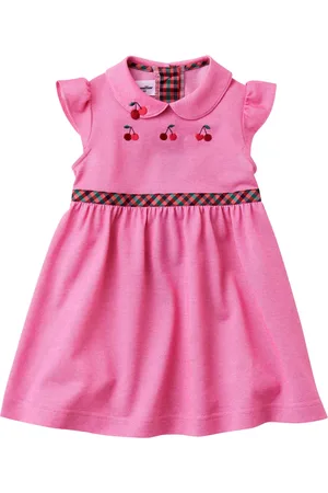 Familiar Vestido de piqué con detalle bordado