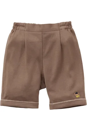 Familiar Pantalones con oso bordado