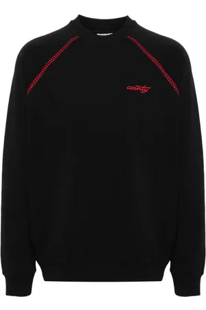MARCELO BURLON Sudadera con logo bordado