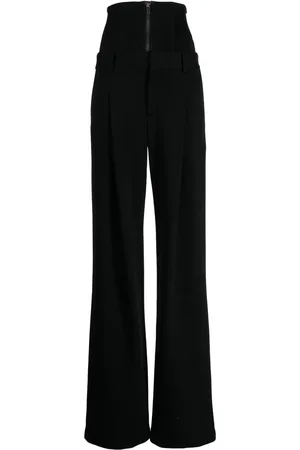 MONSE Pantalones acampanados con tiro alto