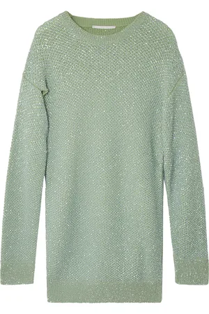 Stella McCartney Vestido corto estilo capa bordado con lentejuelas