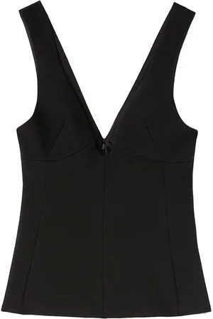Jil Sander Top con escote pronunciado