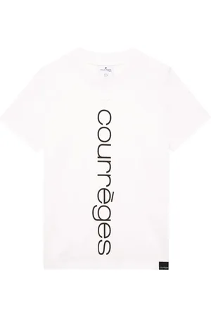 Courrèges Playera con logo estampado