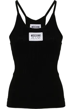 Moschino Top con parche del logo