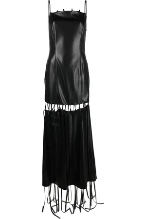 Nanushka Vestido largo Clary con aberturas