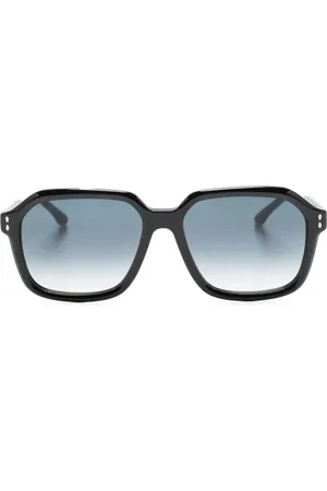 Isabel Marant Lentes de sol con armazón oversize y logo estampado