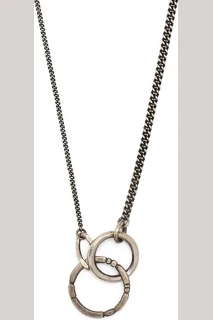 WERKSTATT:MÜNCHEN Collar de cadena con dije de anillo