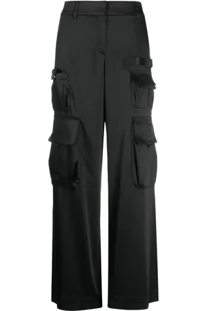 OFF-WHITE Pantalones cargo con efecto satinado