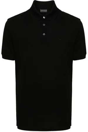 Emporio Armani Playera tipo polo con logo bordado