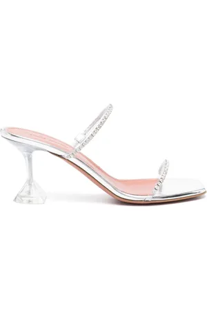 Amina Muaddi Mules Gilda con tacón de 70mm