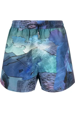 Paul Smith Shorts de playa con estampado Narcissus