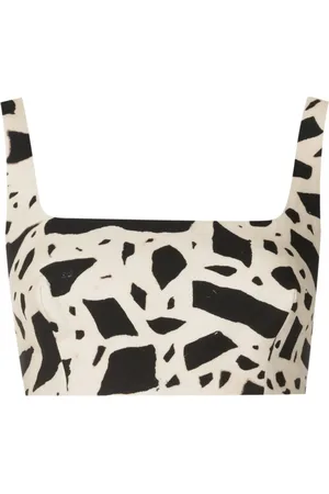 Lenny Niemeyer Top corto Elos con estampado abstracto
