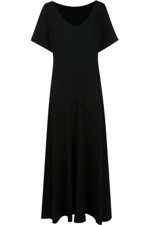 Gloria Coelho Vestido midi con cuello en V