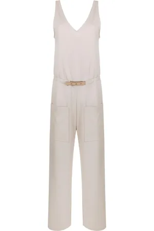 Gloria Coelho Jumpsuit sin mangas con cinturón