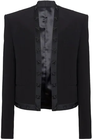 Balmain Chamarra Spencer con estrella bordada