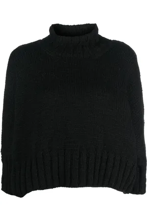 YOHJI YAMAMOTO Suéter tejido con cuello vuelto