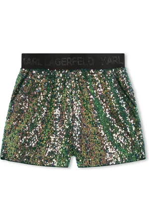 Karl Lagerfeld Shorts con logo en la pretina