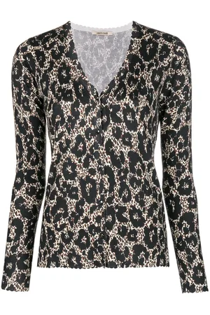 Roberto Cavalli Retro leopard print cardigan