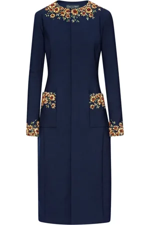 Oscar de la Renta Abrigo Sunflower