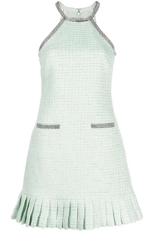 Self-Portrait Vestido corto con detalles de strass