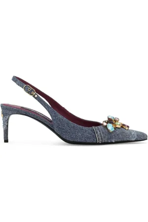 Dolce & Gabbana Zapatillas con detalles de cristal y tira trasera