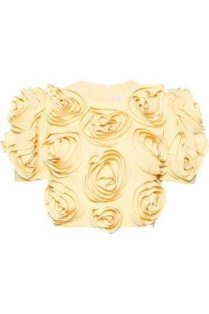 Viktor & Rolf Top con aplique de rosas