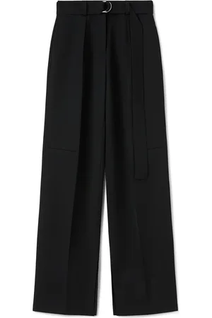 Jil Sander Pantalones anchos con cinturón