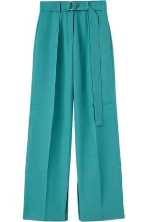 Jil Sander Pantalones anchos con cinturón
