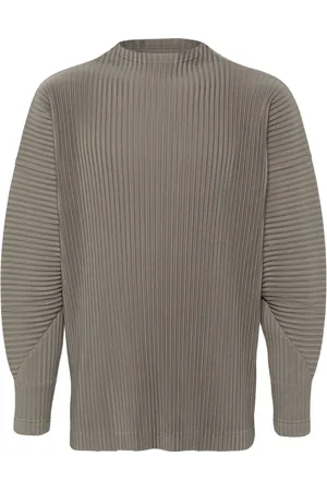 Issey Miyake Sudadera con cuello falso