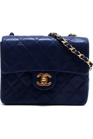 CHANEL Bolsa de hombro mini con capitonado de rombos 1990