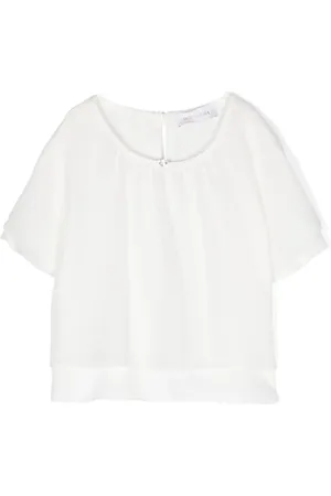 MONNALISA Blusa a capas con cuello redondo