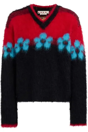 Marni Suéter con efecto cepillado y motivo floral