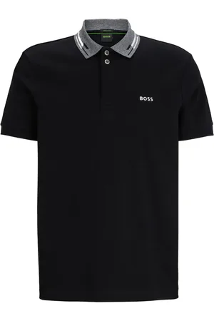 HUGO BOSS Playera tipo polo con logo estampado
