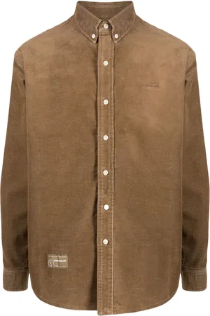 Chocoolate Camisa de pana con logo bordado