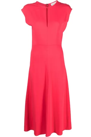 FORTE FORTE Vestido midi con abertura en el cuello