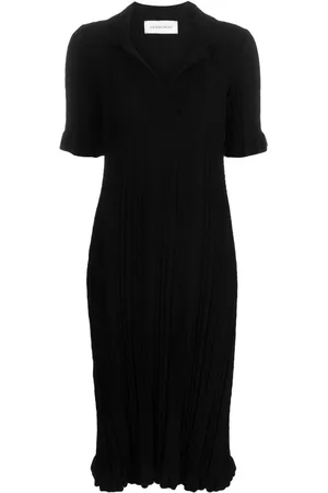 Viktor & Rolf Vestido midi con diseño tejido y cuello en V
